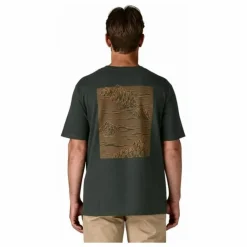 New Patagonia T-shirt Strataspire Responsibili Fibres Recyclées | Vert foncé