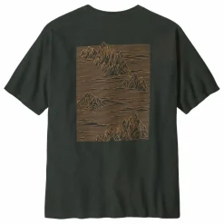 New Patagonia T-shirt Strataspire Responsibili Fibres Recyclées | Vert foncé