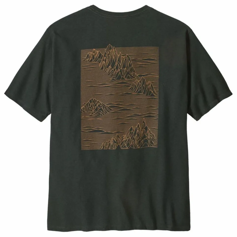 New Patagonia T-shirt Strataspire Responsibili Fibres Recyclées | Vert foncé