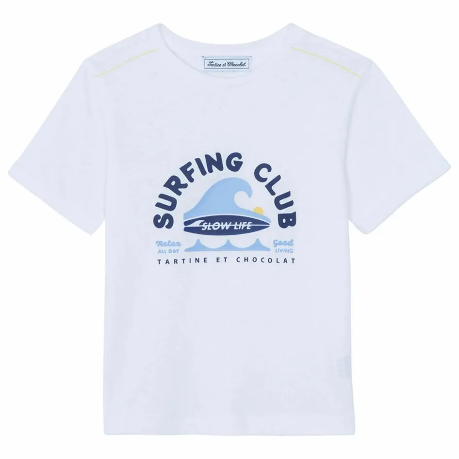 Hot Tartine et Chocolat T-shirt Surfing Club | Blanc