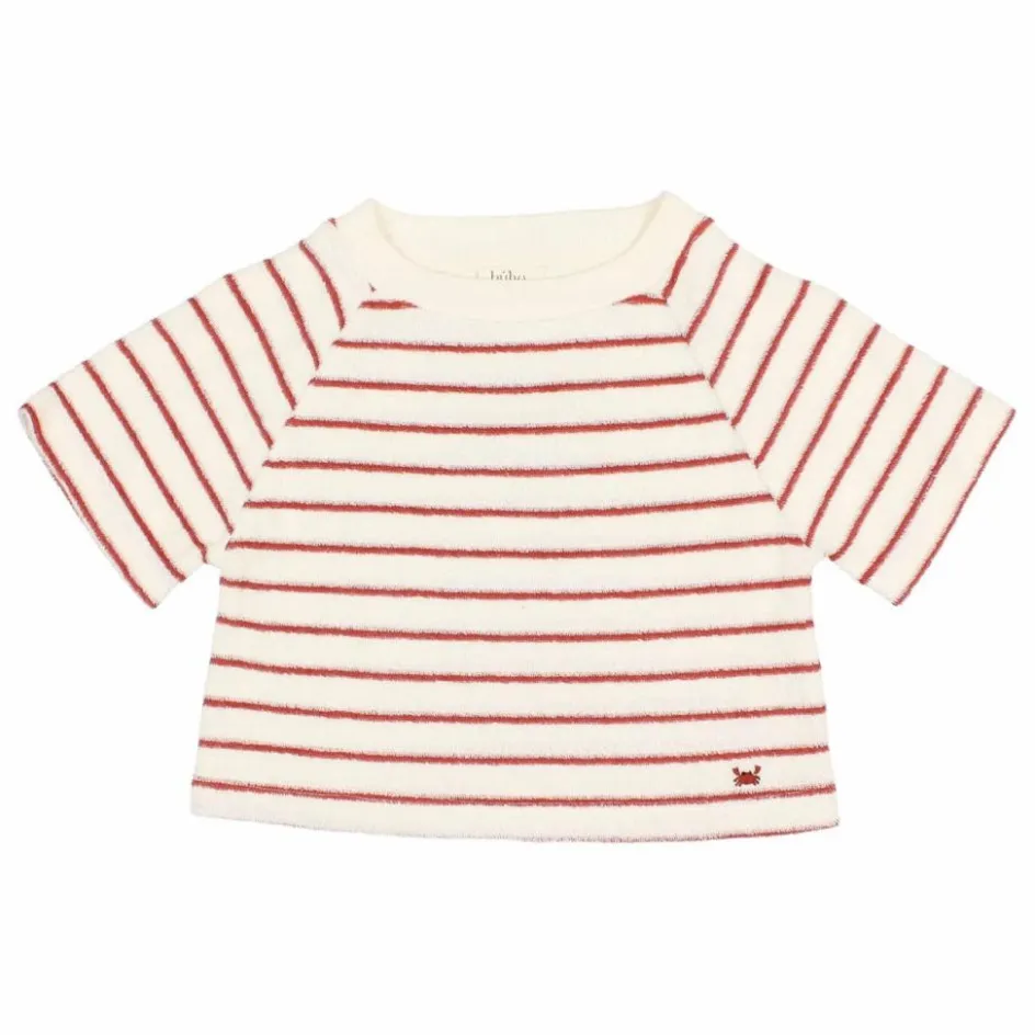 Best T-shirt Terry Rayures Eponge Coton Bio | Enfant Blouses, T-Shirts