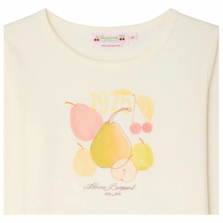 Enfant Bonpoint Blouses, T-Shirts*T-shirt Tidjiane Poires Jersey Coton Bio |