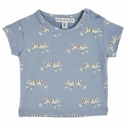 Outlet Emile et Ida T-Shirt Tigre Coton Bio | Lavande