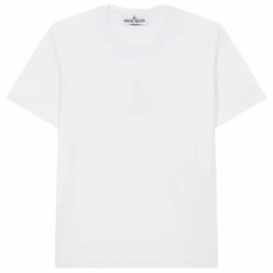 Clearance Stone Island T-shirt Uni | Blanc