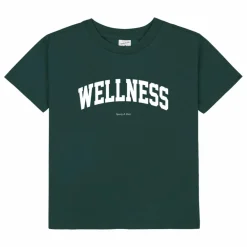 Outlet Sporty & Rich T-shirt Wellness Ivy Coton Recyclé | Vert foncé