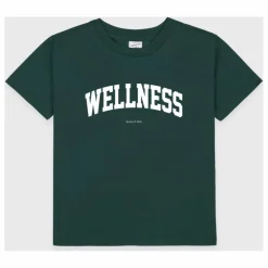 Outlet Sporty & Rich T-shirt Wellness Ivy Coton Recyclé | Vert foncé