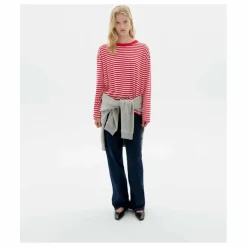 Clearance Thinking Mu T-shirt Willy Emily R Rayé Coton Bio | Rouge