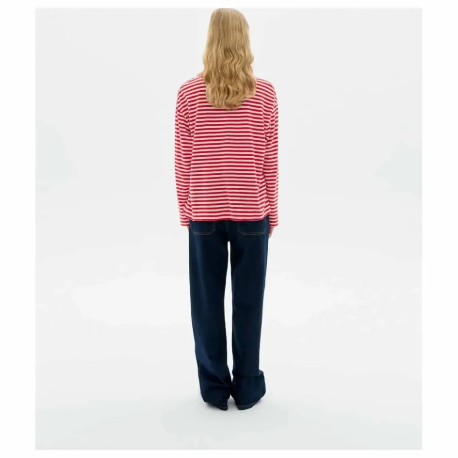 Clearance Thinking Mu T-shirt Willy Emily R Rayé Coton Bio | Rouge
