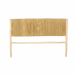 Sale Cosydar Tête de lit en bois brut et palme Naturel