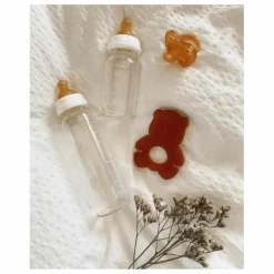 Hevea Tétines en caoutchouc débit lent - Lot de 2 Naturel