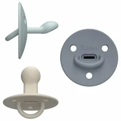 New Elhée Tétines en silicone médical Choochoo Buddy - Set de 3 Multicolore