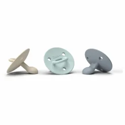 New Elhée Tétines en silicone médical Choochoo Buddy - Set de 3 Multicolore