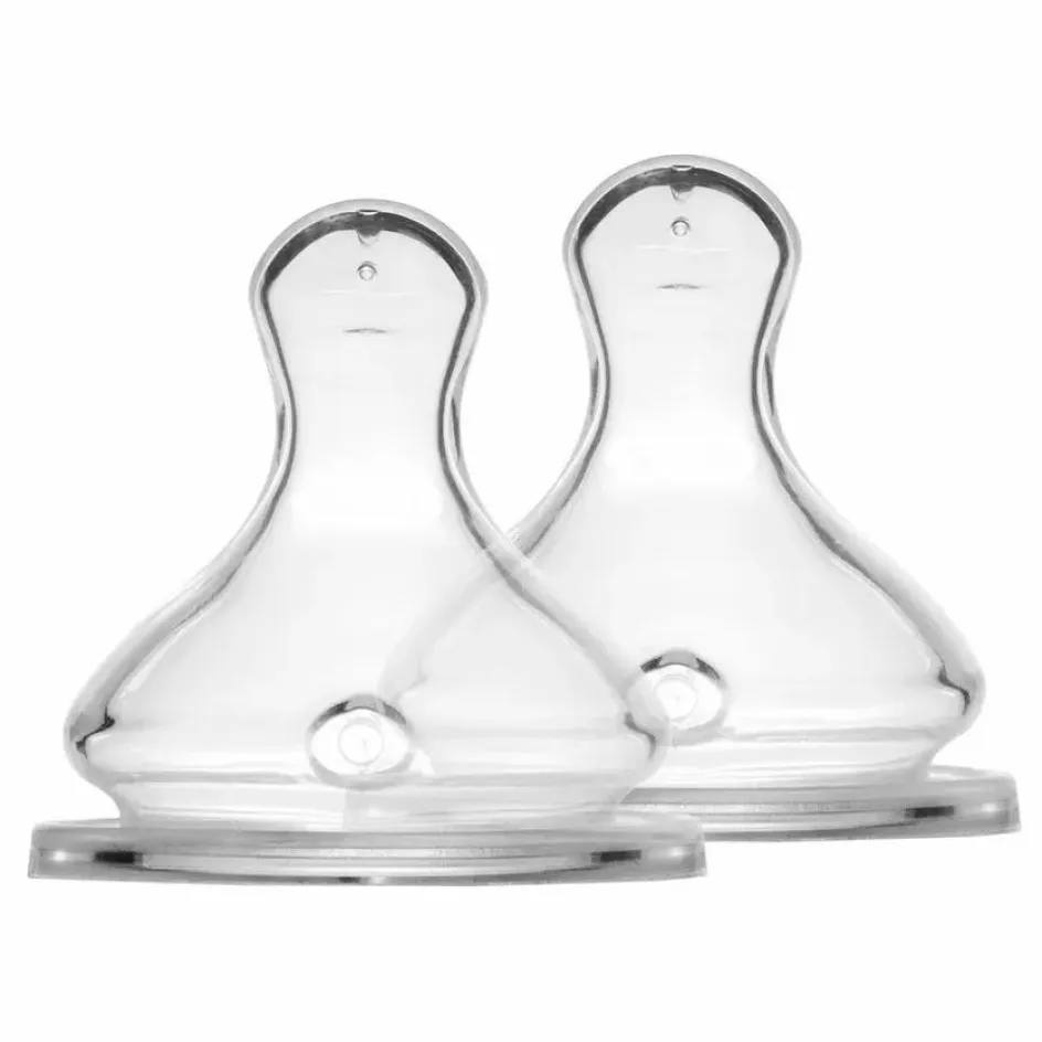 Outlet Tétines physiologiques débit lent - Lot de 2 Biberons|Puériculture