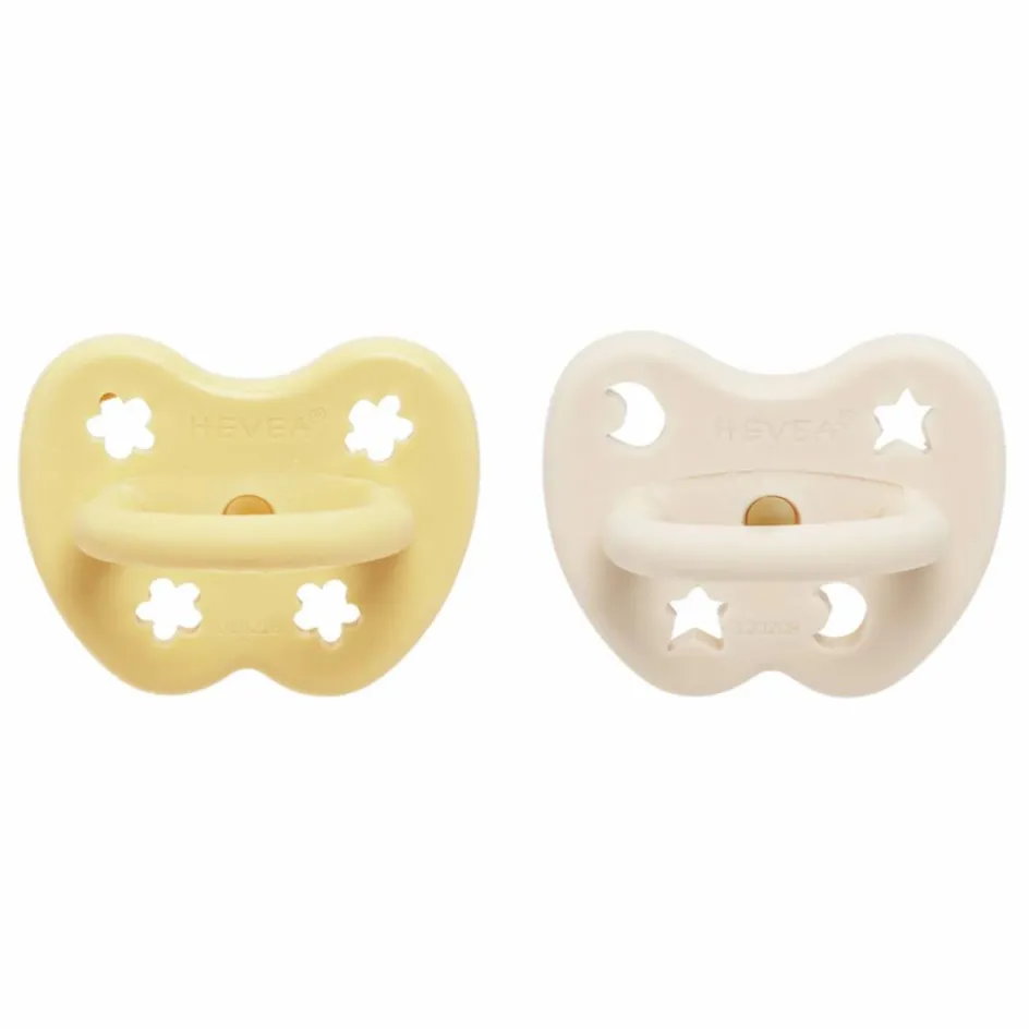 Hevea Tétines physiologiques en caoutchouc naturel - Lot de 2 || Tétines|Puériculture