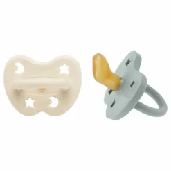 Hevea Tétines|Puériculture*Tétines physiologiques en caoutchouc naturel - Lot de 2 |