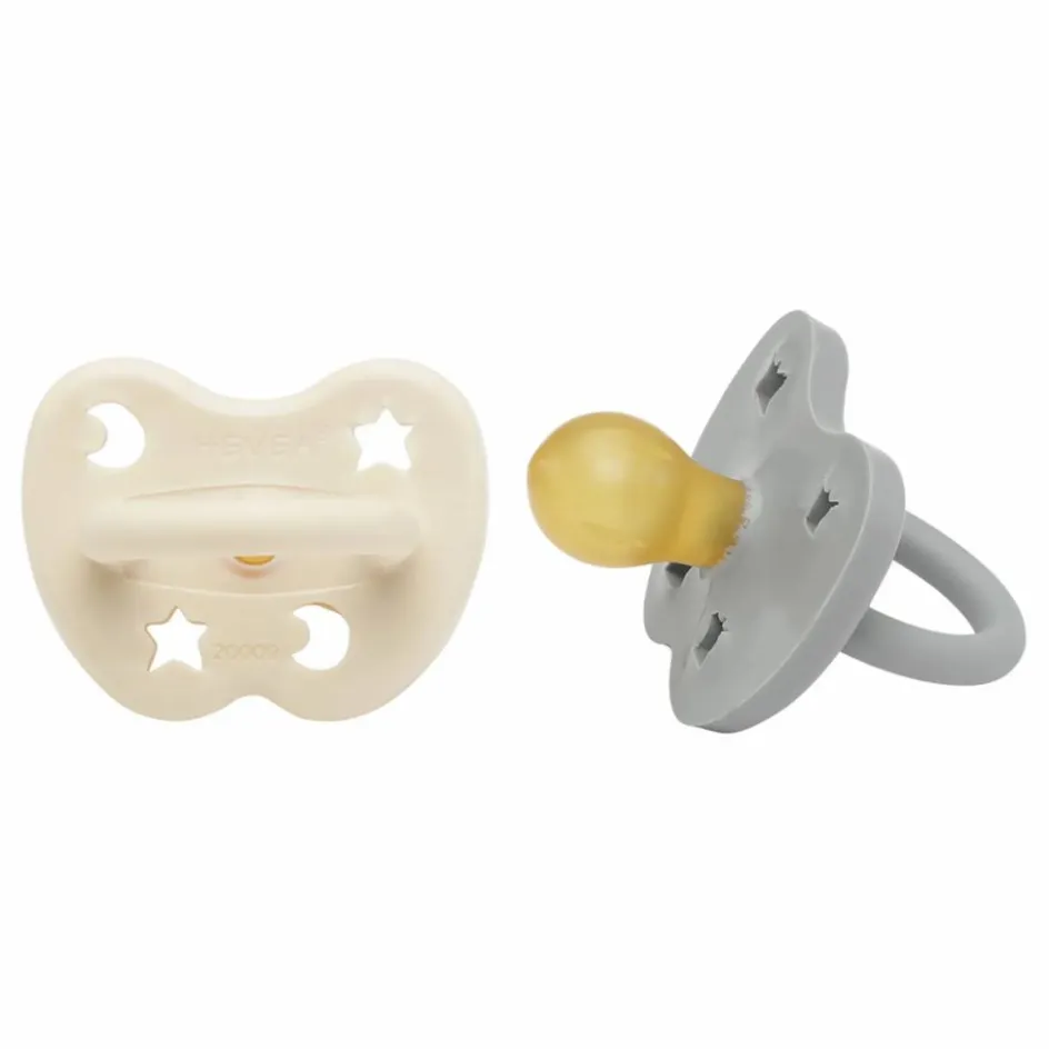 Hot Tétines rondes en caoutchouc naturel - Lot de 2 | Tétines|Puériculture