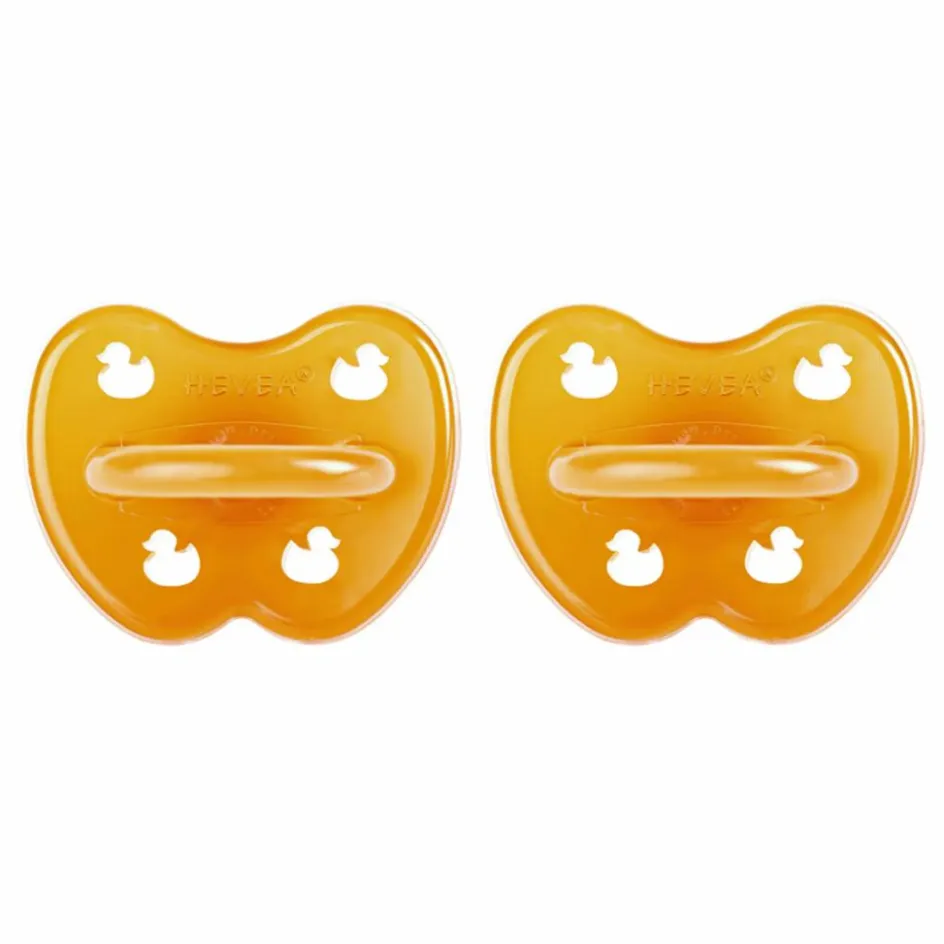 Hevea Tétines|Puériculture*Tétines symétriques en caoutchouc - Lot de 2