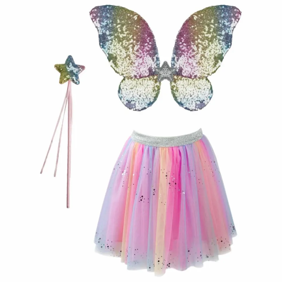 Great Pretenders Tutu Papillon avec ses ailes et sa baguette Multicolore