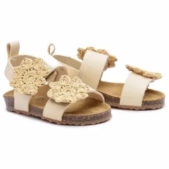Sale Pèpè Two Co Me - Sandales Fleurs | Latte