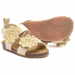Sale Pèpè Two Co Me - Sandales Fleurs | Latte