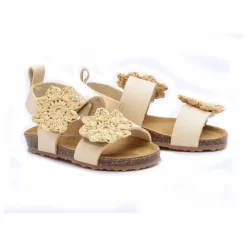 Sale Pèpè Two Co Me - Sandales Fleurs | Latte