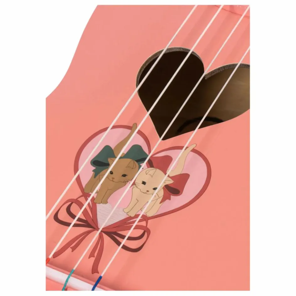 Outlet Konges Sløjd Ukulele en bois FSC Bow Kitty | Rose
