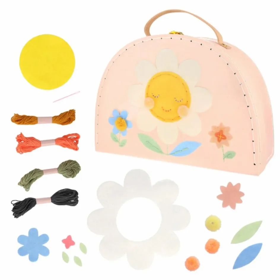 New Meri Meri Valisette avec fleurs brodées Multicolore