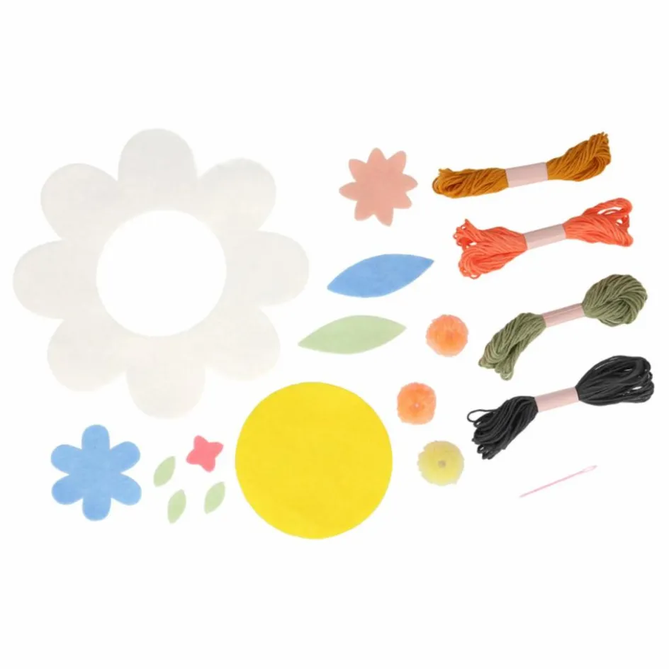 New Meri Meri Valisette avec fleurs brodées Multicolore
