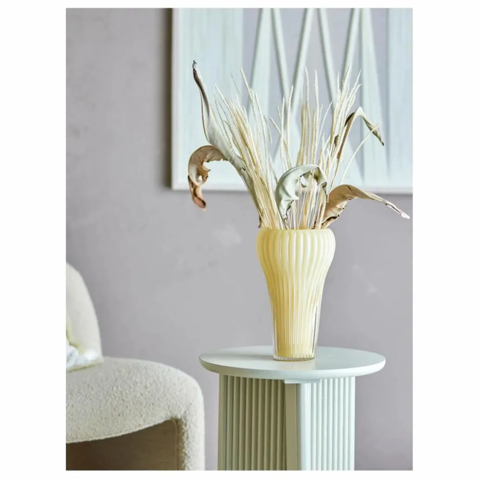 New Bloomingville Vase Averie en verre | Jaune