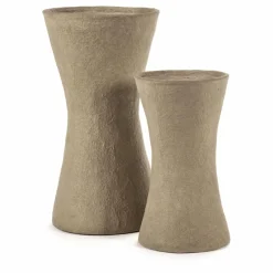 New Serax Vase Earth en papier maché | Brun