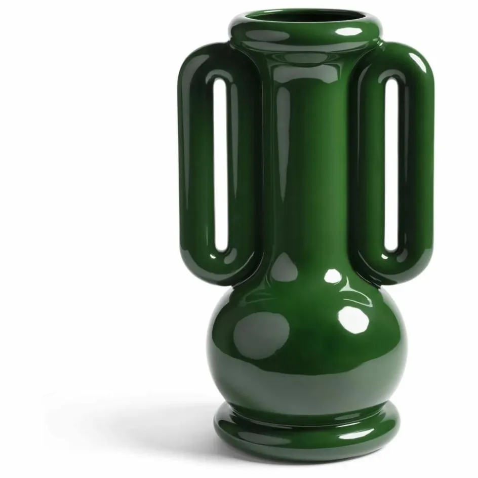 Online &Klevering Vase en grès Amfora | Vert