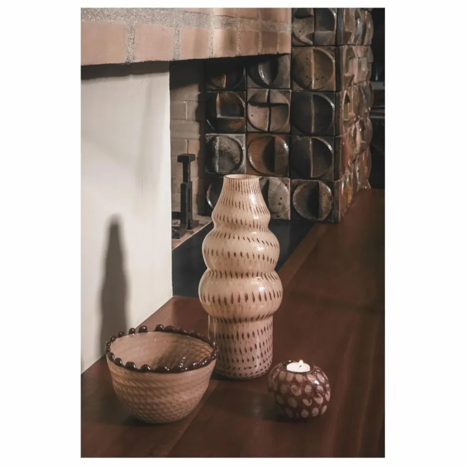 Discount Olsson & Jensen Vase en verre Marcel | Beige