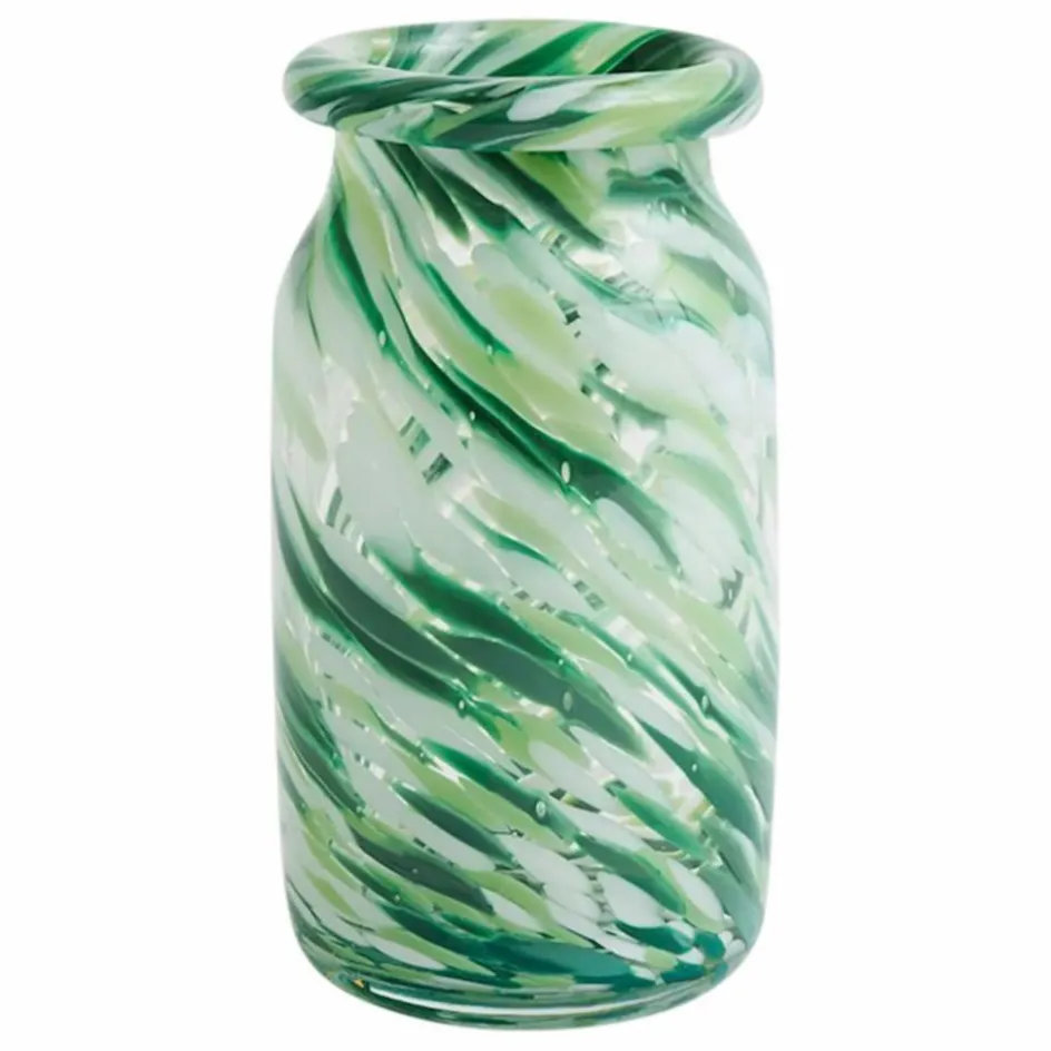 Sale Hay Vase en verre Splash | Vert
