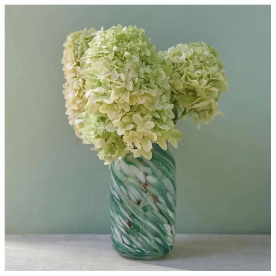 Sale Hay Vase en verre Splash | Vert