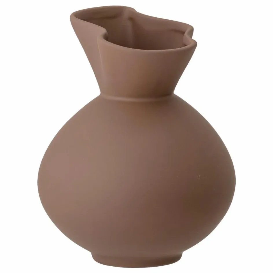 Bloomingville Vase Nicita en grès | Noisette
