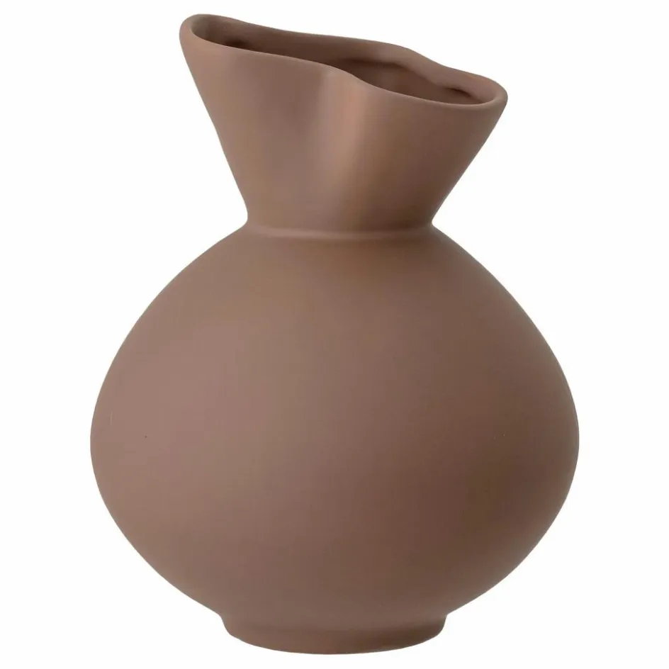 Bloomingville Vase Nicita en grès | Noisette