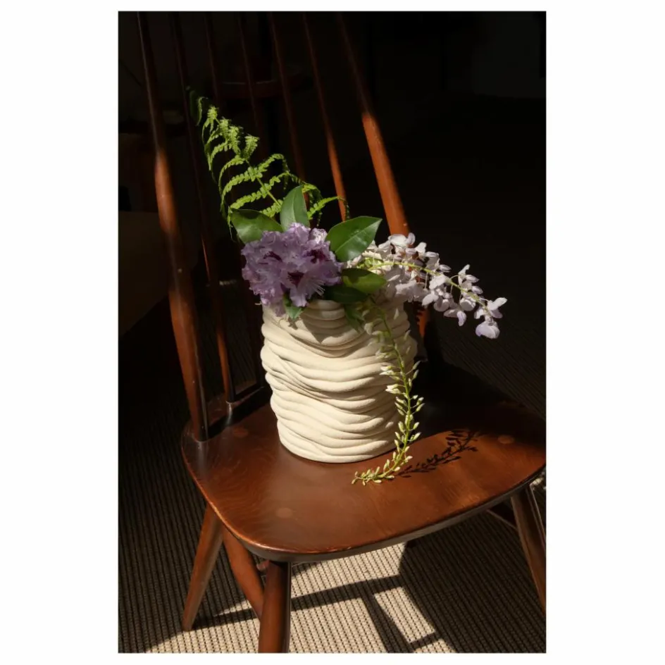 Online Cole & Cinder Vase Silk | Blanc