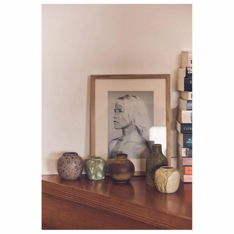 HKliving Vases en grès - Set de 5 || Vases, Objets Déco