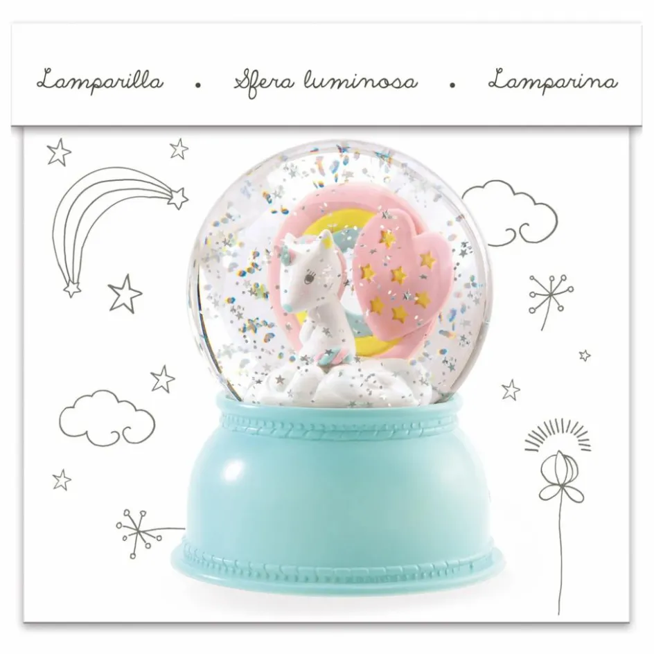 Enfant Djeco Mobiles, Veilleuses|Lampes, Veilleuses Enfant*Veilleuse Boule à neige Licorne