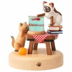 Sale Wooderful life Veilleuse Chat et Poisson Multicolore