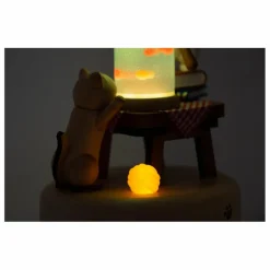Sale Wooderful life Veilleuse Chat et Poisson Multicolore