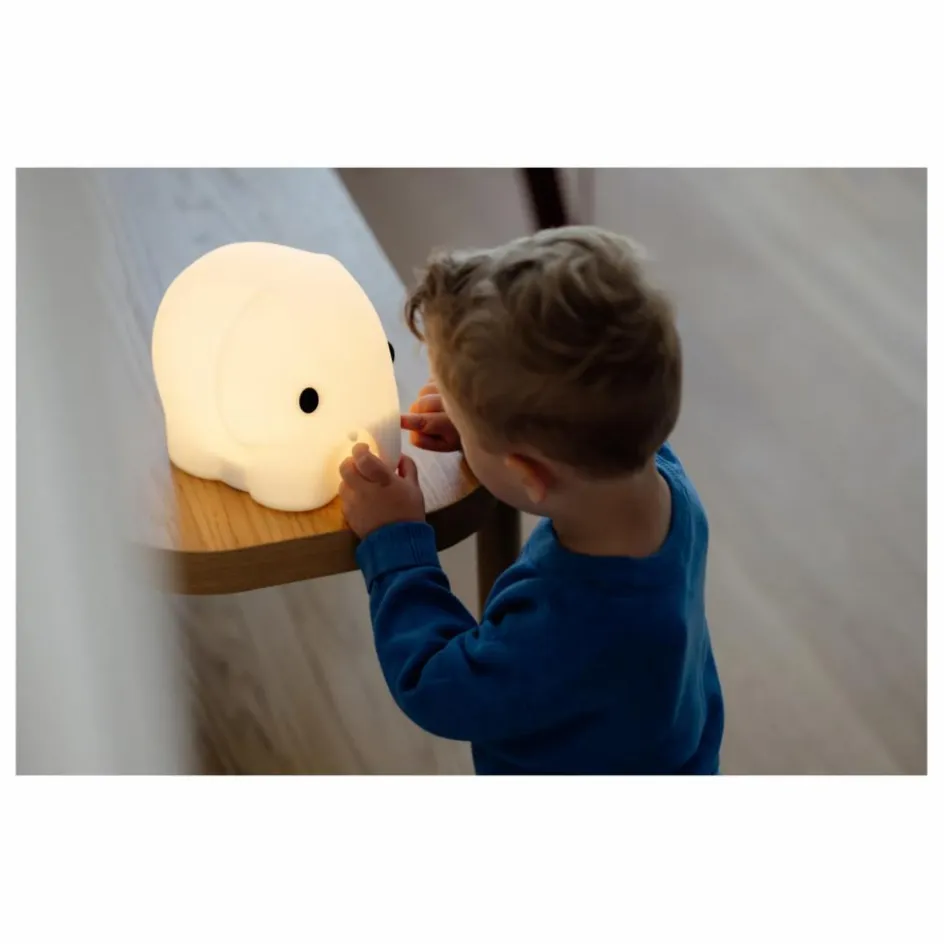 Sale Mr Maria Veilleuse éléphant en silicone souple Multicolore