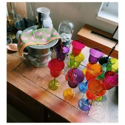 Best Anna + Nina Verre à vin Gardenia Multicolore