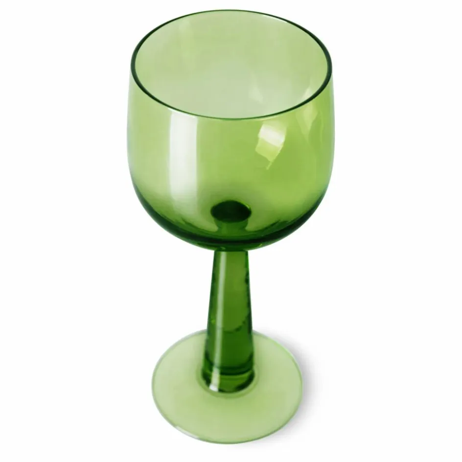 Sale HKliving Verre à vin The emeralds - Set de 4 | Jaune vert