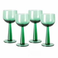 HKliving Art De La Table*Verre à vin The emeralds - Set de 4 |