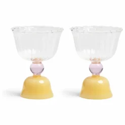 &Klevering Art De La Table*Verres à pieds tulip - Set de 2 |