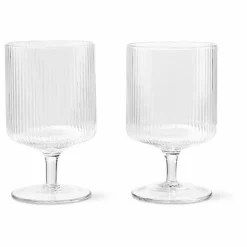 Ferm Living Art De La Table*Verres à vin Ripple - Set de 2