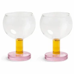 Online &Klevering Verres Cantine - Set de 2 | Rose