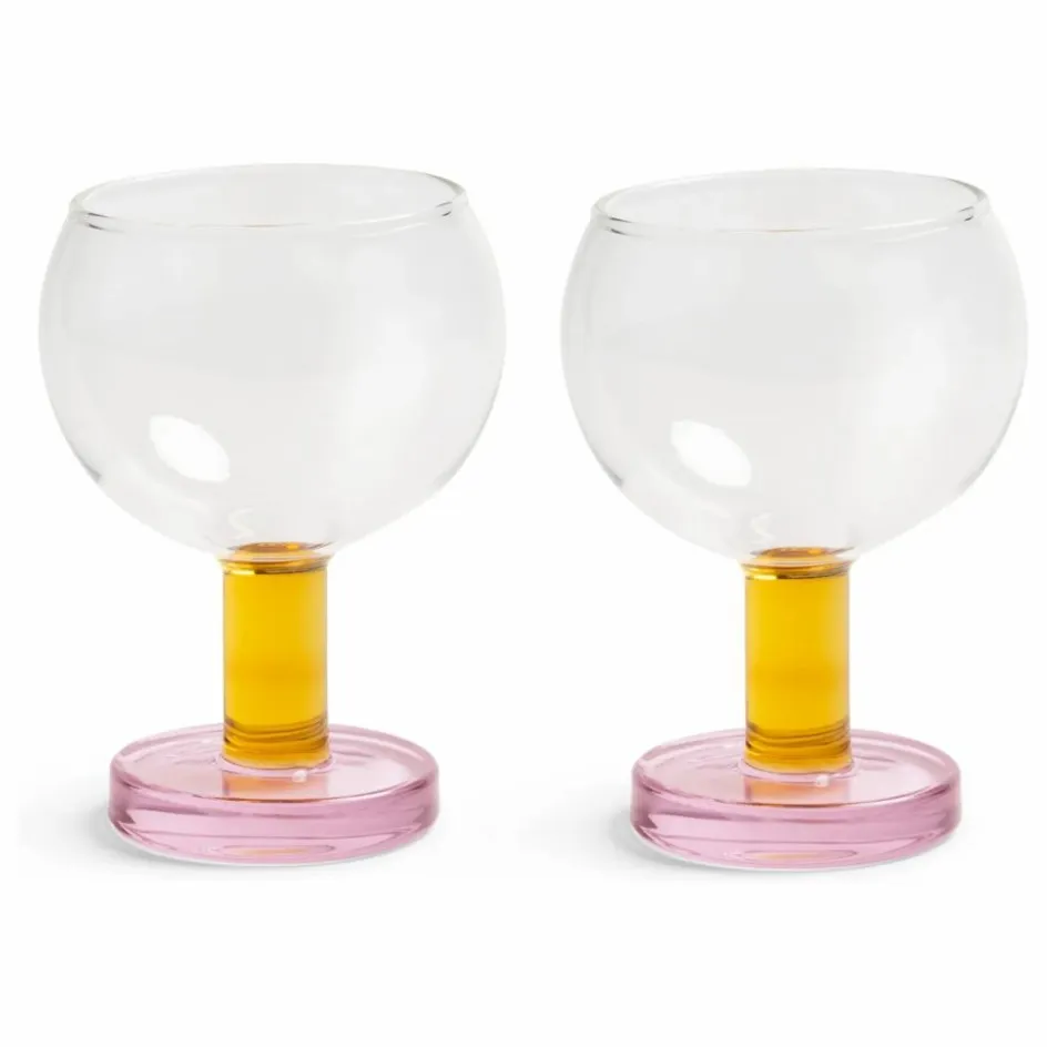 Online &Klevering Verres Cantine - Set de 2 | Rose