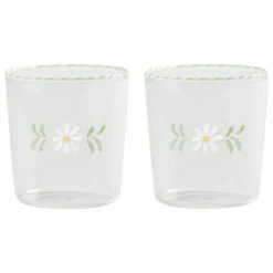 &Klevering Verres Flora - Set de 2 | Blanc